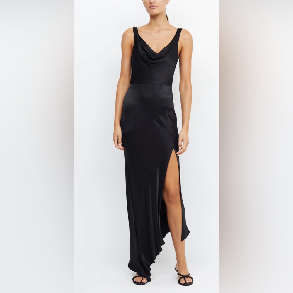 Bec + Bridge Moon Dance Cowl Dress - Black (US size 4, AUS size 8)